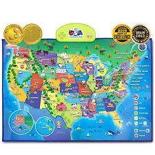 I-Poster My Usa Interactive Map - Educational Smart Talking Poster Toy For Kid - US