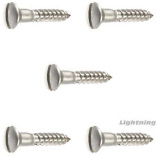 #10 x 1-1/4 Oval Head Wood Screws Slotted Stainless Steel Quantity 50 - West Hempstead - US"