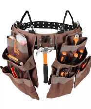 VEVOR Tool Belt Carpenter Construction Tool Pouch Pockets 29-54" Waist Size"