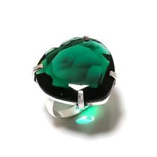 Natural Chrome Diopside Gemstone 925 Sterling Silver Gift Ring Size 6 E225