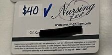 Nursing pillow $40 Gift Card FOR USE AT NursingPillow.com website