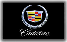 Cadillac Automotive Wall Decor Indoor Outdoor Banner 3x5ft 90x150cm Black Banner