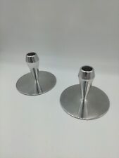 Vintage MCM Modernist Metal Candle Stick Holders Minimalist - Toronto - Canada