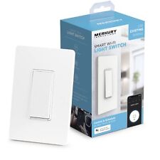 Smart Wi-Fi Light Switch, Single Pole - Requires Neutral Wire - Non-Dimmable ... - Brentwood - US