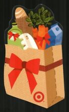 TARGET Groceries in Paper Shopping Bag ( 2009 ) Die-Cut Gift Card ( $0 )