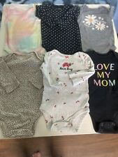 Infant Baby Girls Clothes LOT 15 items Sleepers One Piece Sizes 3-6 Months