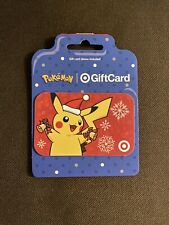 SPECIAL POKEMON PIKACHU CHRISTMAS WITH SLEEVE TARGET EXCLUSIVE GIFT CARD MINT
