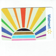 Walmart Gift Card - 2023 Sun - Rainbow Stripes - Summer - Collectible - No Value