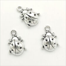 Lot 20/60X Lady beetle Antique Silver Charms for Jewelry Making Pendants 19*13mm