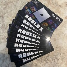 Lot of 10 Roblox Gift Cards $10 Each $100 Total (Physical Active Cards)