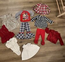 Lot of 10 Christmas / New Year / winter items for toddler girl - 12-18 mos