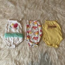 Little Treasure Baby Girl Size 0-3 One Piece 3 Items Multicolored