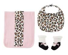 Mud Pie Leopard Burp Bib And Sock Set 0-12 Months