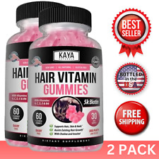 (2 Pack) Hair Skin Nails Gummies for Stronger, Faster and More Beautiful Hair