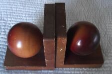 1960s Sculptural Wooden Ball Bookend Vtg Mid Century Modern Minimalist Sculpture - Toronto - Canada