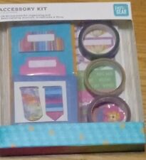 Pen+Gear Accessories Kit Rainbow Floral 32 Pieces - Scrapbooking/Organization