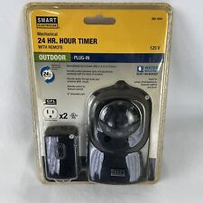 Smart Electrician Digital 24 HR Timer with Remote Pack Outdoor Plug in Holiday - Spring Lake - US