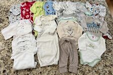 Assorted Baby Girl and Gender Neutral Clothing (size 0-3M) - Lot of 51 items