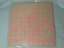 NOS 1980's Vintage Baby Neon Pink Baby Items Gift Wrap Paper