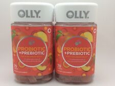 OLLY Adult Probiotic + Prebiotic Digestive Support Gummy, PEACH, 140ct, 11/2024