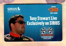SIRIUS SATTELITE RADIO Tony Stewart, NASCAR ( 2006 ) Gift Card ( $0 )