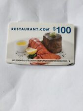 $100 Restaurant.com gift cards