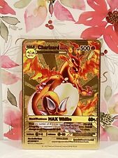 Charizard DX Gold Metal Pokémon Card- Collectible/Gift/Display