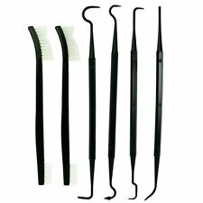 6 PCS Set Gun Rifle Pistol Cleaning Picks + Nylon Brushes - Non-Scratching