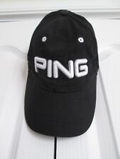 Ping Golf Adjustable Cotton Hat Baseball Cap One Size Black