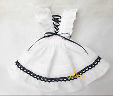 1/6 1/4 1/3 EID BJD Clothes Lace-up Sleeveless Maid Dress + Panties + Stockings