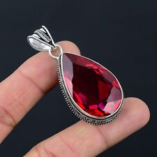 Garnet Handmade Gemstone Antique Design Pendant Jewelry Wedding Gift NP 107