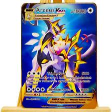 Pokémon 10000point Metal Cards TCG Arceus VMAX Golden Pokemon Gifts For Kids New
