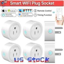 1-4Pack Smart Plug Wi-Fi Outlet Remote Control Socket Works with Amazon Alexa - US