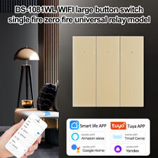 Wifi Smart Light Switch Touch Glass Panel 1 3 Gang For Alexa Google Home Tuya US - CN