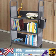 Library Book Storage Cart Mobile Book Shelf Organizer Trolley Cart 3-Tier - Mumbai - India