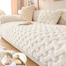 Soft Plush Sofa Mat Universal Towel Non-Slip Jacquard Couch Covers Slipcovers - Toronto - Canada