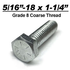 5/16-18 x 1-1/4 Hex Bolt Zinc Plated Grade 8 Cap Screw Coarse UNC - Manhattan - US"