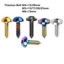 7pcs Titanium Bolts M4 M5 M6 Self Tapping Screw Truss Head Ti Fasteners - CN