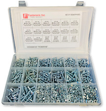 1896 PCS Phillips Pan Head Machine Screw Assortment w/ Nuts Flats & Lock Washers - Redding - US