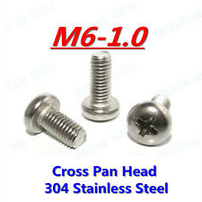 M6-1.0 Phillips Cross Round Pan Head Screw Blot 304 Stainless Steel A2/70 GB818 - CN