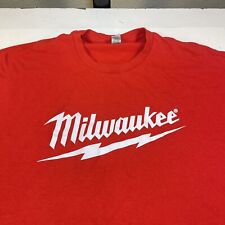 MILWAUKEE TOOLS TOOL Power Red Tee T SHIRT Mens XXL construction work tradesman