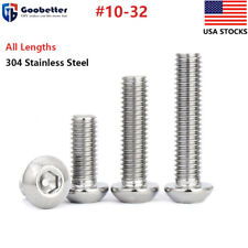 10-32 Button Head Socket Cap Screws Allen Hex Drive Bolts A2 Stainless Steel SAE - Ontario - US