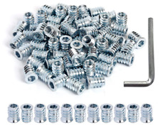 100 Pieces 1/4-20 Threaded Inserts for Wood Screw Insert Nut 15Mm - Denver - US