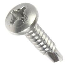 #8 x 1/2 Phillips Pan Head Self Drilling Metal Tek Screws Stainless Qty 1000 - West Hempstead - US"