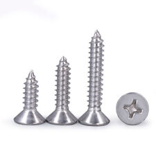 M1 M1.2 M1.4 M1.6 304 Stainless Steel Flat Head Self Tapping Screw Wood Screws - CN