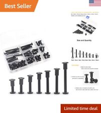 Black M6 Hex Drive Socket Cap Bolts Kit - 70pcs - Furniture Crib Bolts Nuts Set - Bethel - US