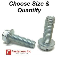 Hex Bolt Thread Cutting Screw Zinc Plated Type F Self Tapping Self Threading - Redding - US