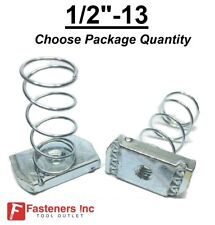 1/2-13 Regular Strut Spring Nuts for Unistrut Channel #4125 P1010 Zinc / EG - Redding - US"