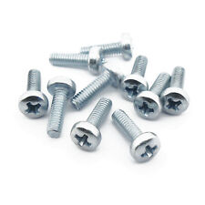 M2.5 x 8mm, Phillips Pan Head Screws, 4.8 Steel, Zinc Plated - Lawrenceville - US