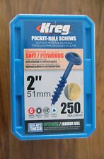 KREG SML-C2B-250 Blue-Kote Weather Resistant Pocket Hole Screws 2, 8 Coarse - Punta Gorda - US"